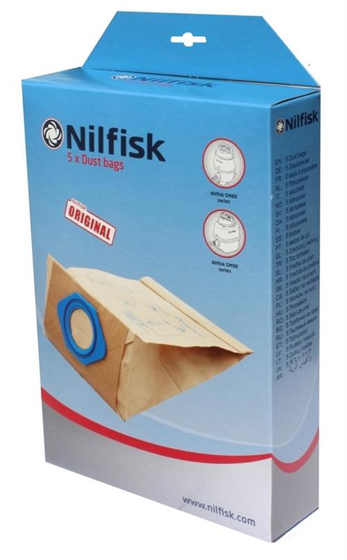 Nilfisk GM 80, GM 90, GS 90 støvsugerposer - Original 