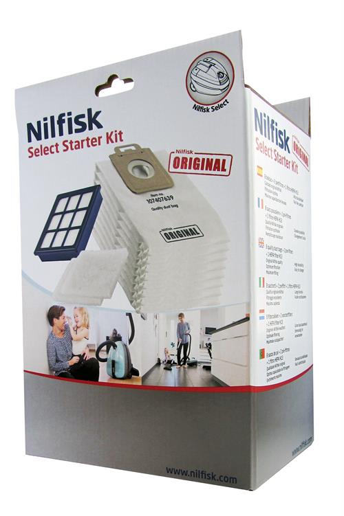Nilfisk Select kit sæt med støvsugerposer samt hepafilter